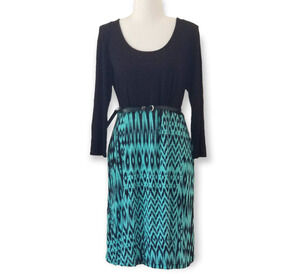 Ma CHerie Maternity ¾ Sleeve Belted Dress - Size M